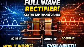 Full wave rectifier using Centre tapped transformer #electronic #diode #rectifier #application #yt 