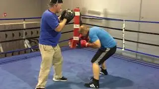 Boxing Leverage Punching - Intense 170 Punch Round on Mitts
