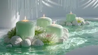 Глубокий сон и облегчение бессонницы с мягким фортепиано и звуками воды 432 Гц