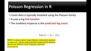 what is poisson regression | what are really GLM?| using R | fit the model | real data examples