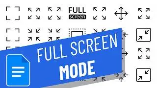 How to Enter and Exit full Screen Mode in google docs