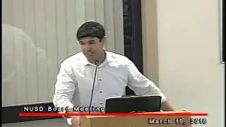 NUSD Board Meeting 3-15-2016