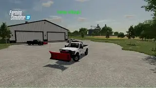 building a my dream snow plowing shop+ customizing new trucks farming simulator 22