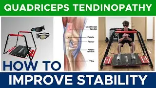 High School Basketball Player's Quadriceps Tendinopathy Rehab: Squats, Balance & Strobe Eyewear