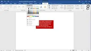 How to change the color of a text box in Word