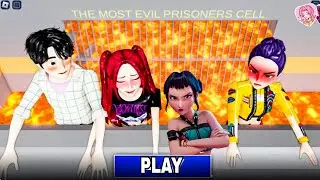 😡K-Pop Dark Escape Prison run NEW SCARY ROBLOX #roblox #scaryobby 