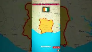Ivory Coast Maps 🇨🇮  Ivory Coast 43% Muslim Population #ivorycoast #map #population #location