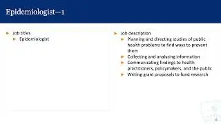 Employment Pathways 4: Public Health