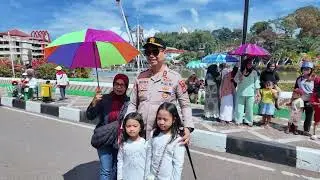 Kapolres Tana Toraja Kerahkan Puluhan Personel Amankan Gerak Jalan HUT RI ke-80