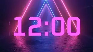 12 Minute Focus Timer | Short Synth Deep Focus Session