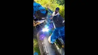 CNG gas pipeline welding