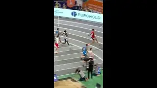 Athlete Stacks It Over Hurdle
