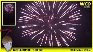 NICO Europe - Kugelbomben-Sortiment, 100 mm, zweifarbig, 6-fach sortiert