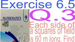 || Exercise 6.5 || Find diagonal length || Class 9  punjab board lahore ||