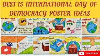 INTERNATIONAL DAY OF DEMOCRACY POSTER DRAWING | DRAWING ON DEMOCRACY | DEMOCRACY DAY POSTER | 