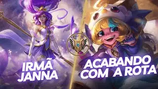 DOMINANDO A FASE DE ROTAS - JANNA GAMEPLAY - LEAGUE OF LEGENDS WILD RIFT