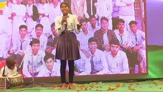 छात्रा के द्धारा बहुत ही सुन्दर स्पीच दी गई 