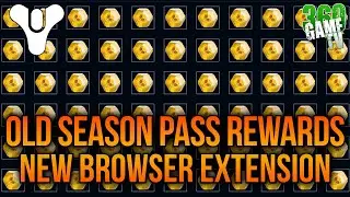 GET YOUR UNCLAIMED OLD SEASON PASS REWARDS with this NEW EXTENSION!! - Destiny 2