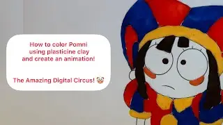 How to color Pomni and create an animation! the amazing digital circus! 😊 #digitalcircus #coloring