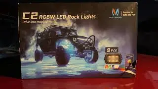 Mic tuning c2 rock lights installed on a GMC Sierra part 1