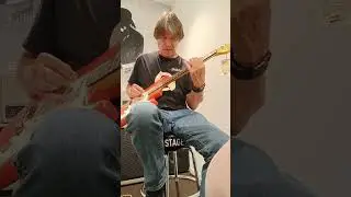 testing @vintageguitars_official V6 Icon Distressed Firenza Red  #vintagev6icon #stratocaster