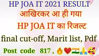 hp joa result 2021|hp joa final cut off 2021|hp joa it typing test date 2021|hp joa it result 2021