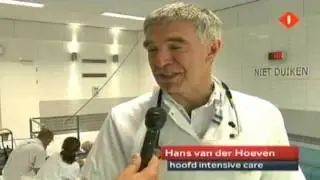 EWAC Medical - Radboud Hospital ICU - Movable swimming pool floor - makes Dutch prime time news