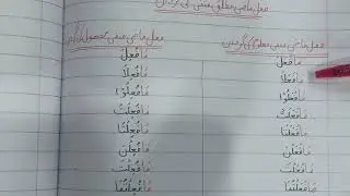 Fail mazi manfi ki tareef| manfi maroof or majhool ki gardan|Arabic grammar