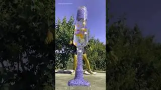 Fantasy🤠Long Erlenmeyer Flask Backflow Hourglass🥃#shorts #entertainment #satisfying #asmr