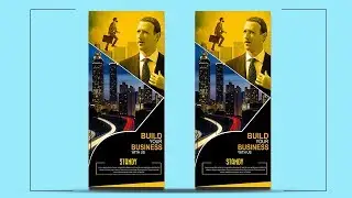 How To Design Roll Up Banner In Photoshop | Photoshop Tutorial