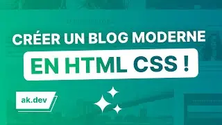 Créer un style de blog moderne en HTML et CSS !
