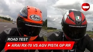 AGV Pista GP RR vs Arai RX 7V дорожный тест - ChampionHelmets.com