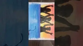 Friends forever painting # friendship #friendsgroup ##shortvideo #learningart