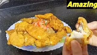 سمك الثعابين مقلي باسرار وتكات المطاعم Fantastic fish🖤🖤🔥