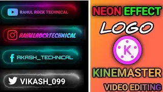 Youtube logo animation intro || Kinemaster intro video editing || rahul rock technical || tutorial