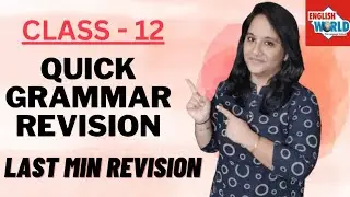Grammar Revision ! Quick Grammar revision! Important Grammar topics covered