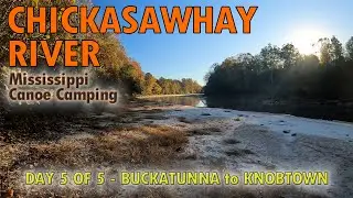 Biwakowanie na kajakach na rzece Chickasawhay w stanie Missisipi &ndash; dzień 5 z 5 &ndash; z Buckatunna do ...