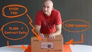 (Unboxing) Epson 3700 -- Projector as living room TV on a wall / no screen