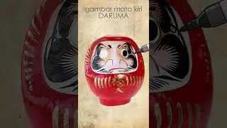 Cara Gambar Mata Daruma yang benar (how to draw Daruma's Eye)