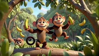 The Monkey Who Juggled Bananas 🐒🍌 | Fun Kids Story | Creative Learning for Children