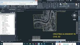 Creating alignment using Autodesk Civil 3d