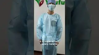 Introducing Our Disposable Blue PP+PE Isolation Gown - Superior Comfort and Ultimate Protection