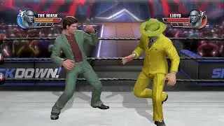 WWE ALL STARS : jim carrey  Special - Lloyd (Dumb & Dumber) Vs. The Mask Full Funny Match