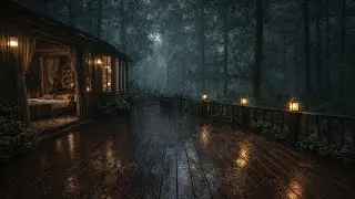Peaceful Night Rain Sounds for Sleep🌧 | Nature Ambience, Work, Study and Relax 