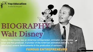 Biography Of The Inspiring Walt Disney - Documentery | #topeducation | Film producer | Motivational