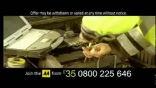 Classic AA Breakdown Cover TV advert