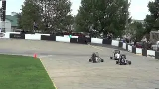 Isaak Solochek flips at 2012 USAC .25 at Brickyard