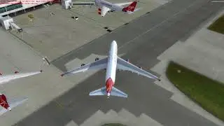 PDv4 PMDG 747 arrival UK2000 Gatwick