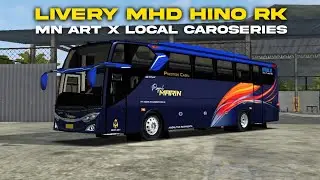 livery royal marin jb3 mhd hino rk by mn art x local caroseries| bussid