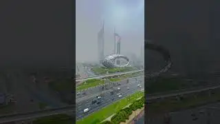 First winter raining 🌧️ at Dubai  Shaikh Zayed Road❤️